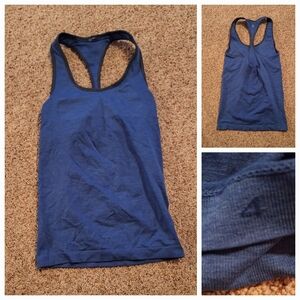 Lululemon Navy Blue Sleeveless Fitted Tank Top Size 4